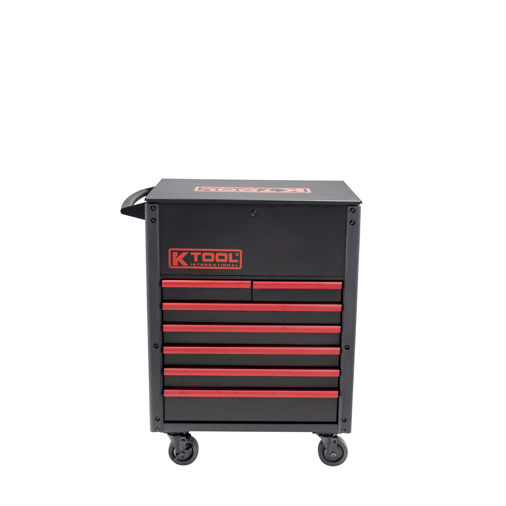 K Tool International Premium Service Cart — 7 Drawers, 750-Lb. Capacity, Matte Black, Model# KTI75122